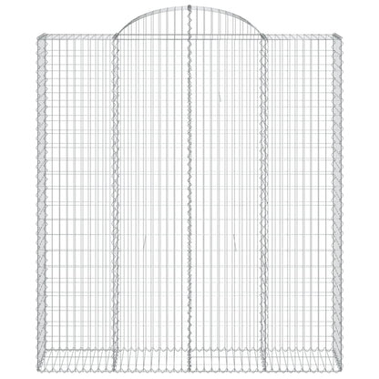 vidaXL Paniers à gabions arqués 10 pcs 200x50x220/240 cm Fer galvanisé