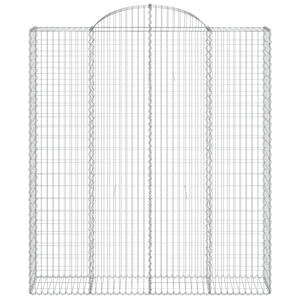vidaXL Paniers à gabions arqués 13 pcs 200x50x220/240 cm Fer galvanisé