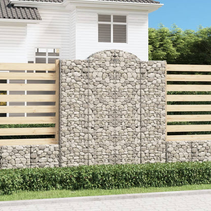 vidaXL Paniers à gabions arqués 13 pcs 200x50x220/240 cm Fer galvanisé
