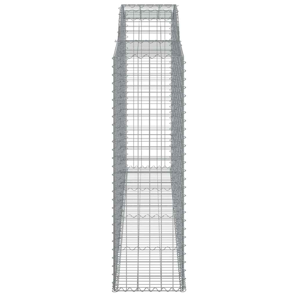 vidaXL Paniers à gabions arqués 15 pcs 300x50x160/180 cm fer galvanisé