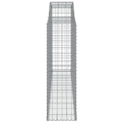vidaXL Paniers à gabions arqués 15 pcs 300x50x160/180 cm fer galvanisé