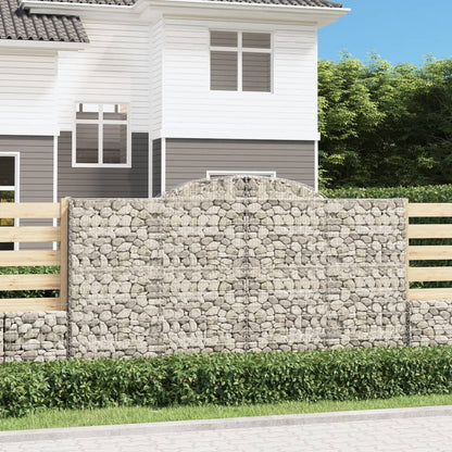 vidaXL Paniers à gabions arqués 15 pcs 300x50x160/180 cm fer galvanisé