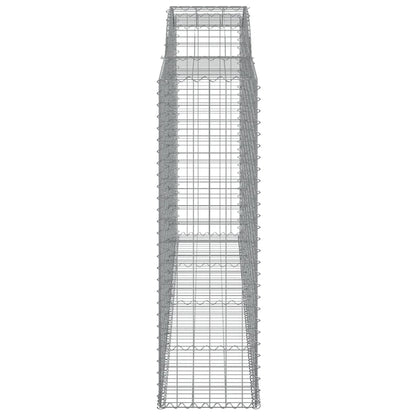 vidaXL Paniers à gabions arqués 17 pcs 300x50x160/180 cm fer galvanisé