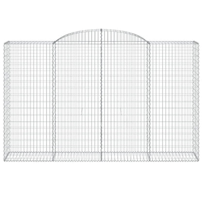 vidaXL Paniers à gabions arqués 12 pcs 300x50x180/200 cm fer galvanisé