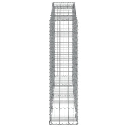 vidaXL Paniers à gabions arqués 12 pcs 300x50x180/200 cm fer galvanisé
