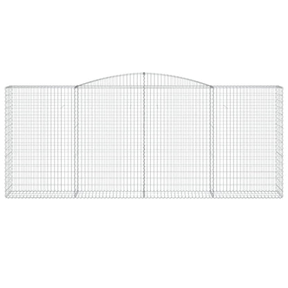 vidaXL Paniers à gabions arqués 25 pcs 400x50x160/180 cm fer galvanisé
