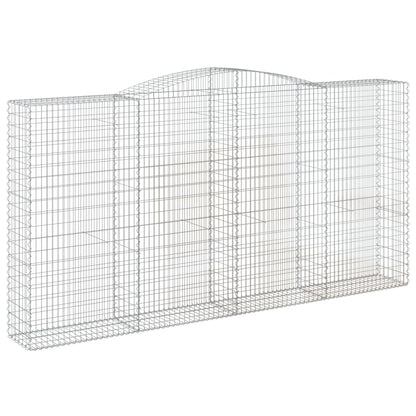 vidaXL Paniers à gabions arqués 10 pcs 400x50x200/220 cm Fer galvanisé