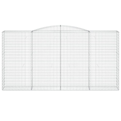 vidaXL Paniers à gabions arqués 10 pcs 400x50x200/220 cm Fer galvanisé