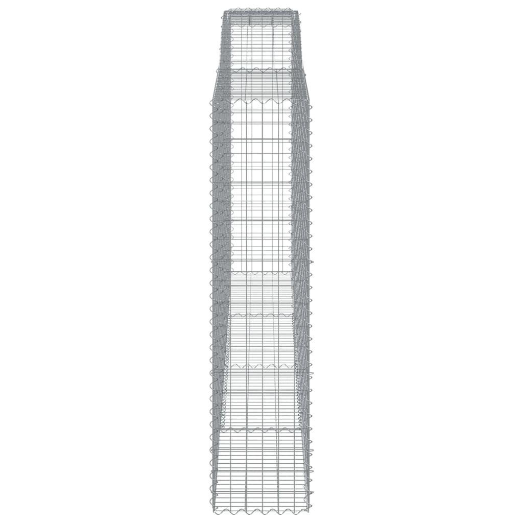 vidaXL Paniers à gabions arqués 10 pcs 400x50x200/220 cm Fer galvanisé