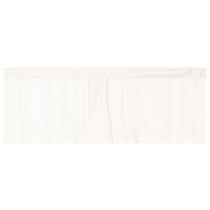 vidaXL Support de moniteur Blanc 50x27x10 cm Bois de pin solide