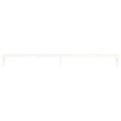 vidaXL Support de moniteur Blanc 100x27x10 cm Bois de pin solide