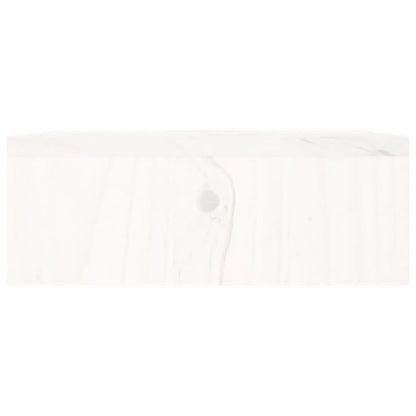 vidaXL Support de moniteur Blanc 100x27x10 cm Bois de pin solide