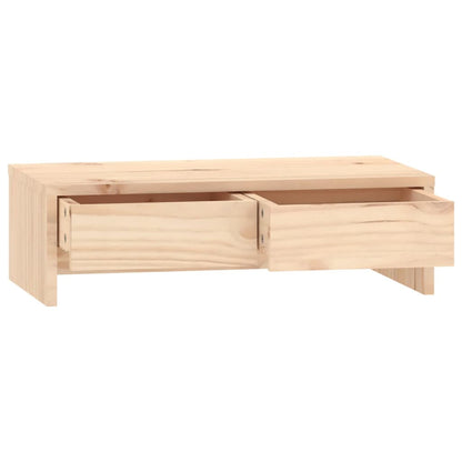 vidaXL Support pour moniteur 50x27x15 cm Bois de pin solide