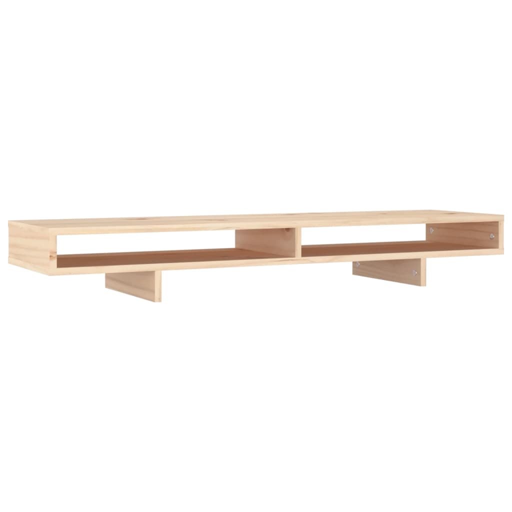 vidaXL Support pour moniteur 100x27x14 cm Bois de pin solide