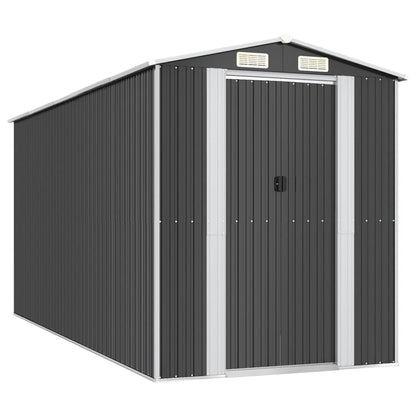 vidaXL Abri de jardin Anthracite 192x440x223 cm Acier galvanisé