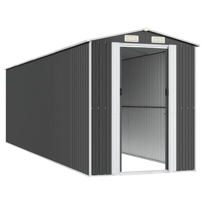 vidaXL Abri de jardin Anthracite 192x689x223 cm Acier galvanisé