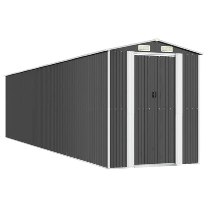 vidaXL Abri de jardin Anthracite 192x855x223 cm Acier galvanisé