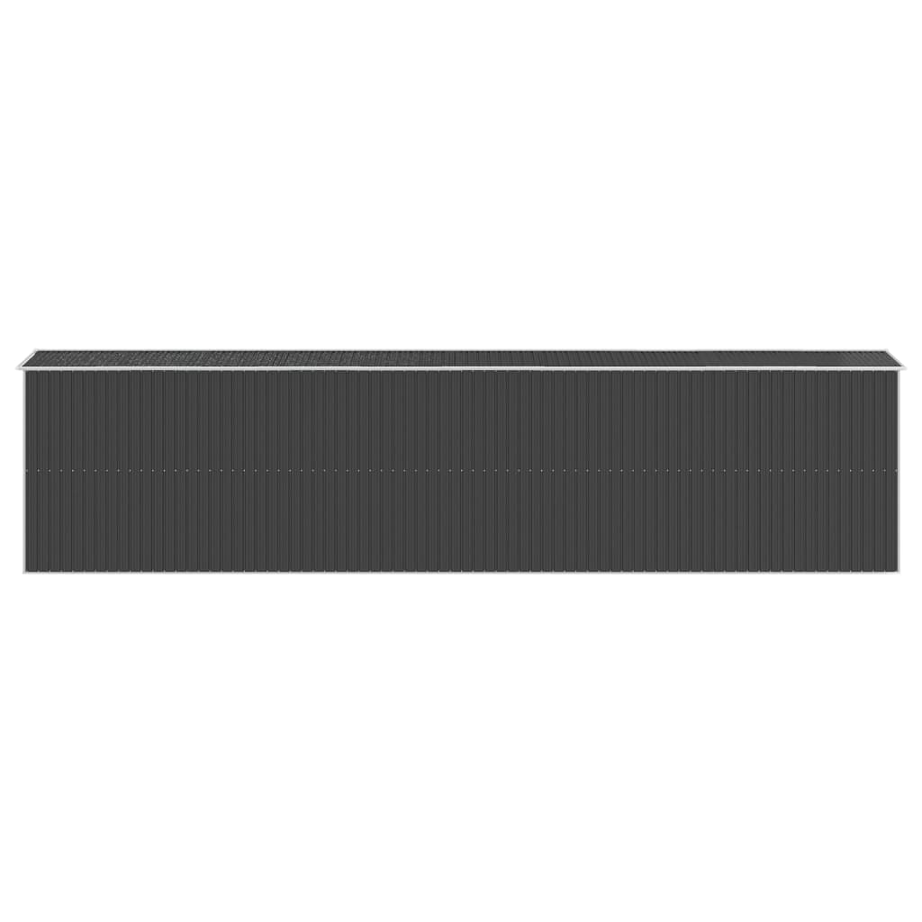vidaXL Abri de jardin Anthracite 192x855x223 cm Acier galvanisé