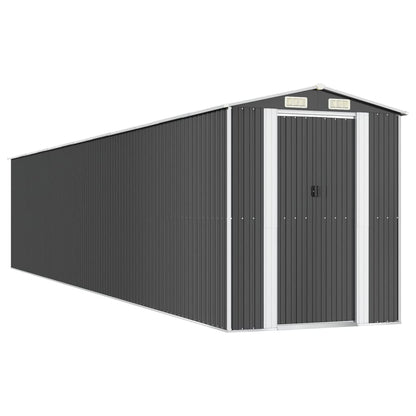 vidaXL Abri de jardin Anthracite 192x1021x223 cm Acier galvanisé