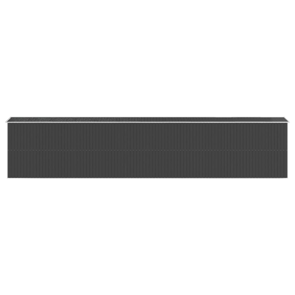 vidaXL Abri de jardin Anthracite 192x1021x223 cm Acier galvanisé