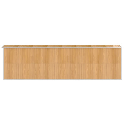 vidaXL Abri de jardin Marron clair 192x689x223 cm Acier galvanisé