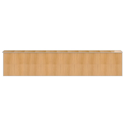 vidaXL Abri de jardin Marron clair 192x938x223 cm Acier galvanisé