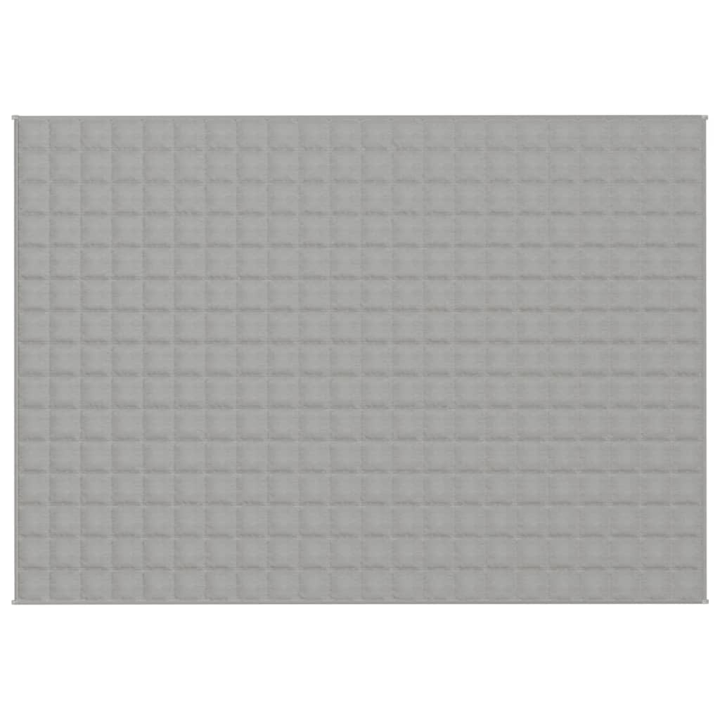 vidaXL Couverture lestée Gris 155x220 cm 11 kg Tissu
