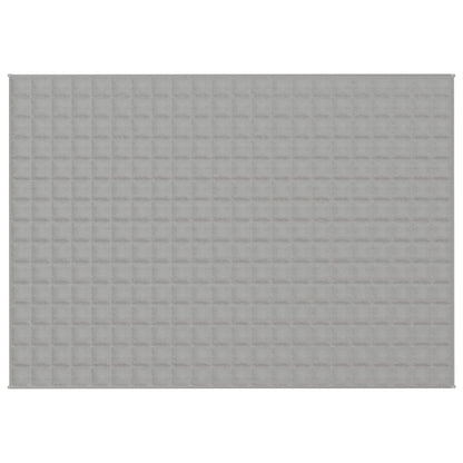 vidaXL Couverture lestée Gris 155x220 cm 11 kg Tissu