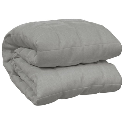 vidaXL Couverture lestée Gris 200x225 cm 13 kg Tissu