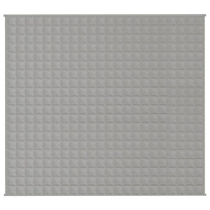 vidaXL Couverture lestée Gris 200x225 cm 13 kg Tissu