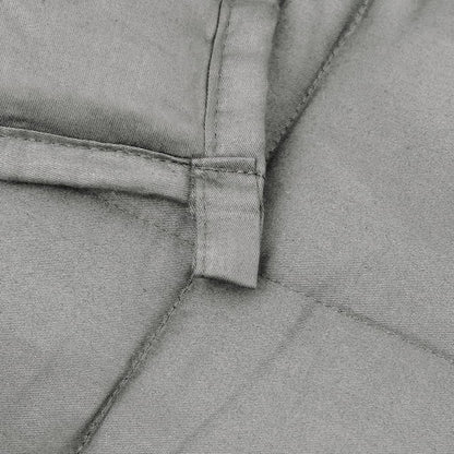 vidaXL Couverture lestée Gris 200x225 cm 13 kg Tissu