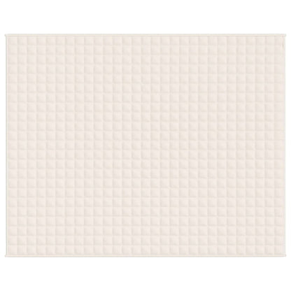 vidaXL Couverture lestée Crème clair 235x290 cm 11 kg Tissu