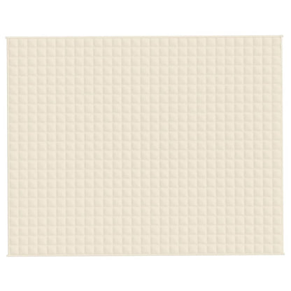 vidaXL Couverture lestée Crème clair 235x290 cm 11 kg Tissu