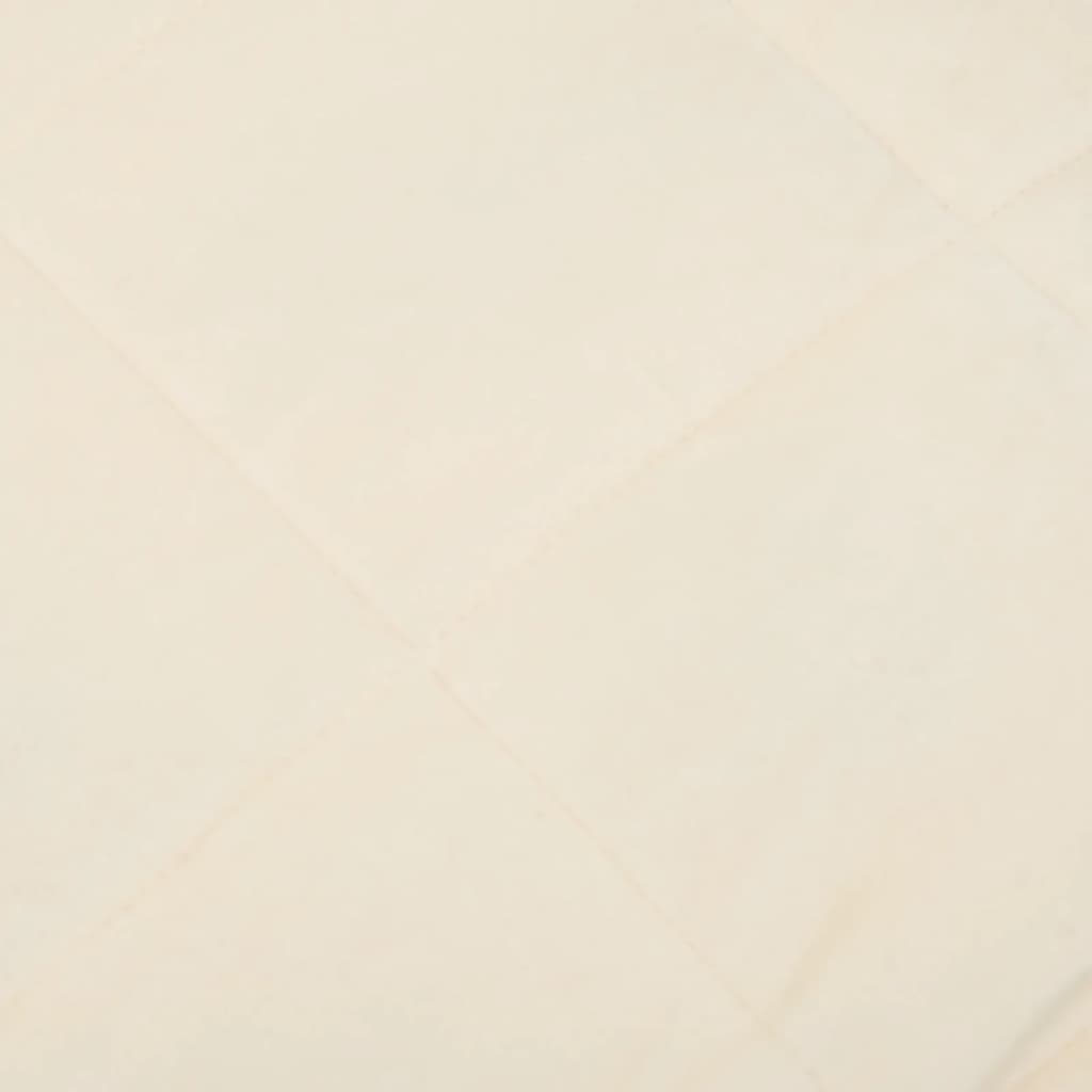 vidaXL Couverture lestée Crème clair 235x290 cm 11 kg Tissu