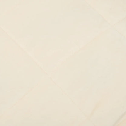 vidaXL Couverture lestée Crème clair 235x290 cm 11 kg Tissu