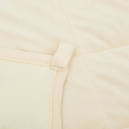 vidaXL Couverture lestée Crème clair 235x290 cm 11 kg Tissu