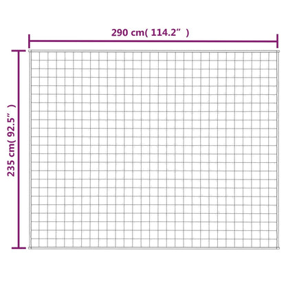 vidaXL Couverture lestée Crème clair 235x290 cm 11 kg Tissu