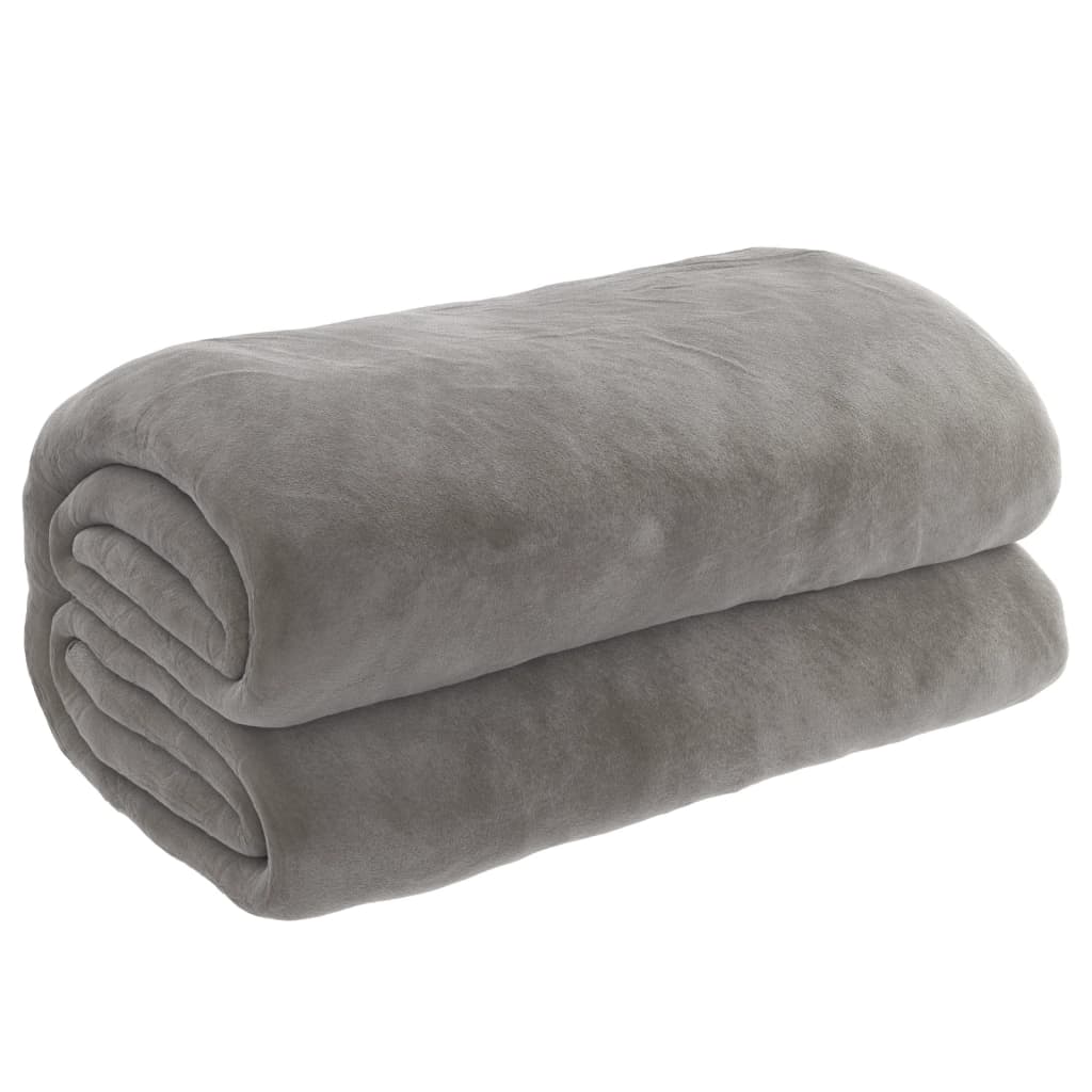 vidaXL Couverture lestée avec housse Gris 200x200 cm 13 kg Tissu