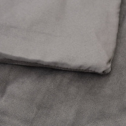 vidaXL Couverture lestée avec housse Gris 200x200 cm 13 kg Tissu