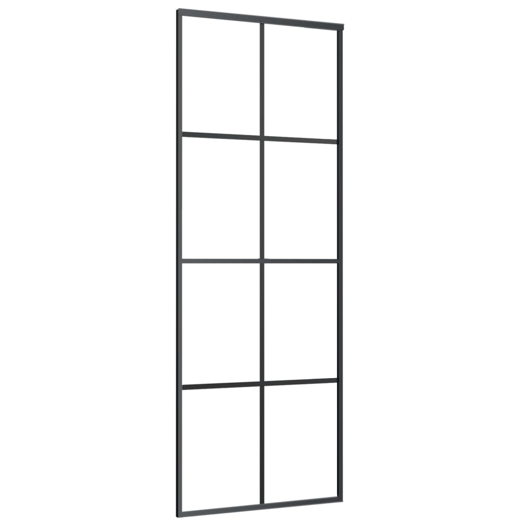 vidaXL Porte coulissante avec kit de quincaillerie 76x205 cm Verre ESG