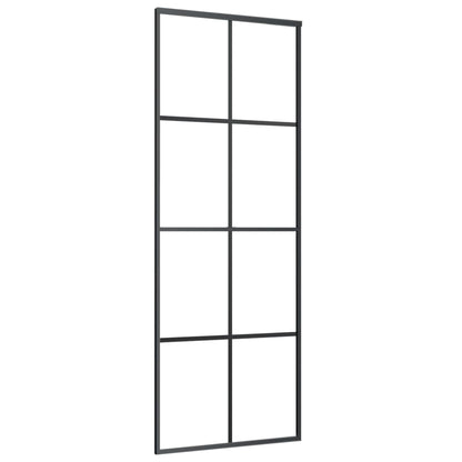 vidaXL Porte coulissante avec kit de quincaillerie 76x205 cm Verre ESG