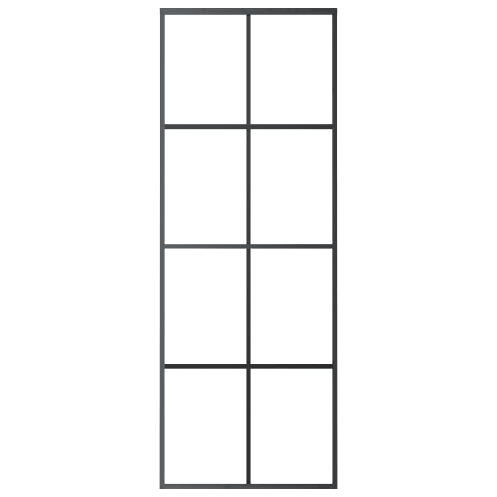 vidaXL Porte coulissante avec kit de quincaillerie 76x205 cm Verre ESG