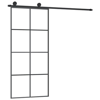 vidaXL Porte coulissante avec kit de quincaillerie 90x205 cm Verre ESG