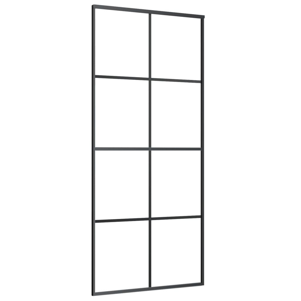 vidaXL Porte coulissante avec kit de quincaillerie 90x205 cm Verre ESG