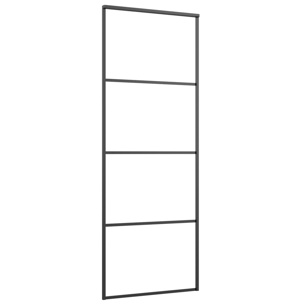 vidaXL Porte coulissante avec kit de quincaillerie 76x205 cm Verre ESG