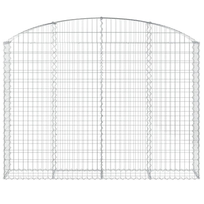 vidaXL Panier de gabions arqué 200x30x140/160 cm Fer galvanisé