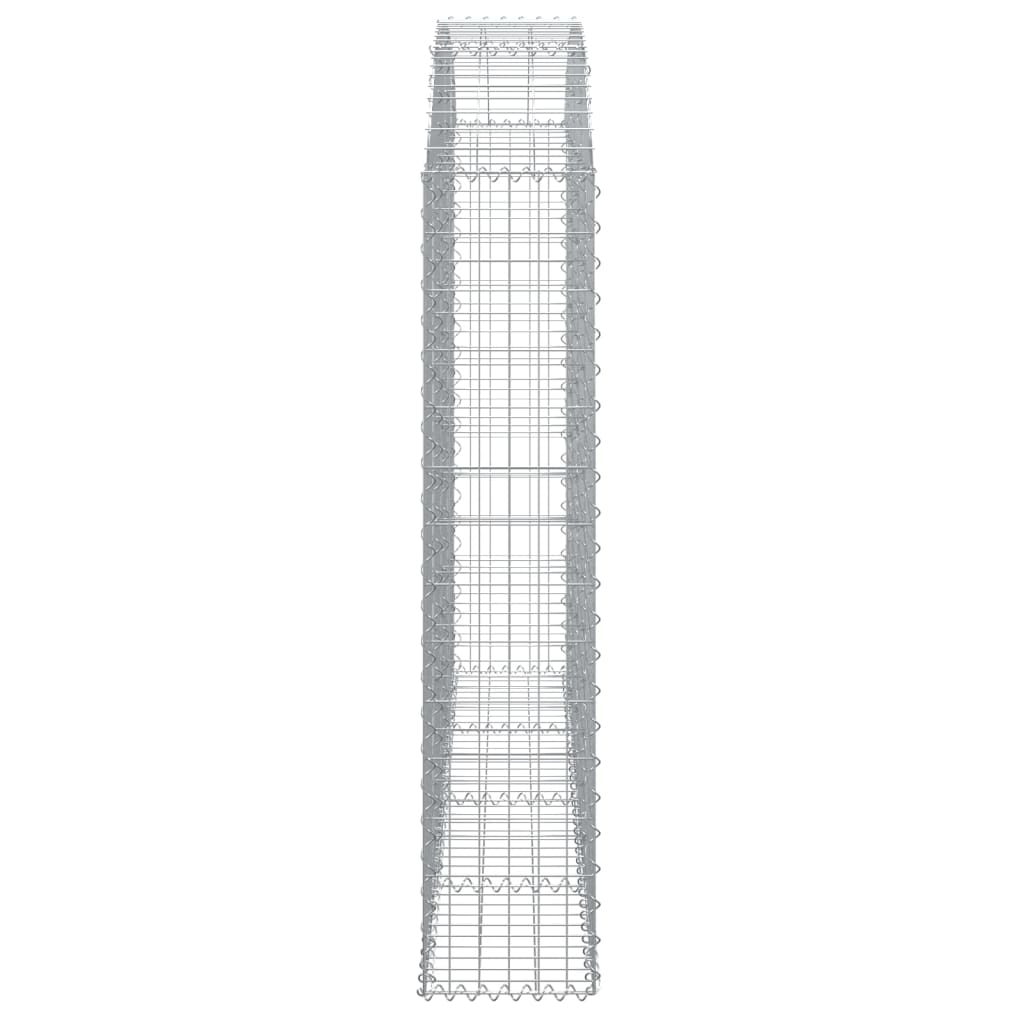 vidaXL Panier de gabions arqué 200x30x140/160 cm Fer galvanisé
