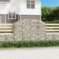 vidaXL Panier de gabions arqué 200x30x140/160 cm Fer galvanisé