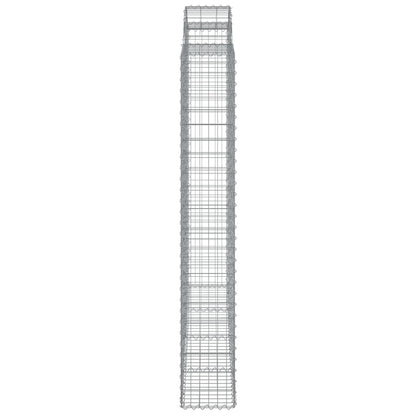 vidaXL Panier de gabions arqué 200x30x200/220 cm Fer galvanisé