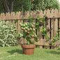 vidaXL Supports pour plantes de jardin 3 anneaux 5pcs Vert 60 cm Acier